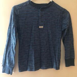 Polo Ralph Lauren Navy Striped Henley Size 8